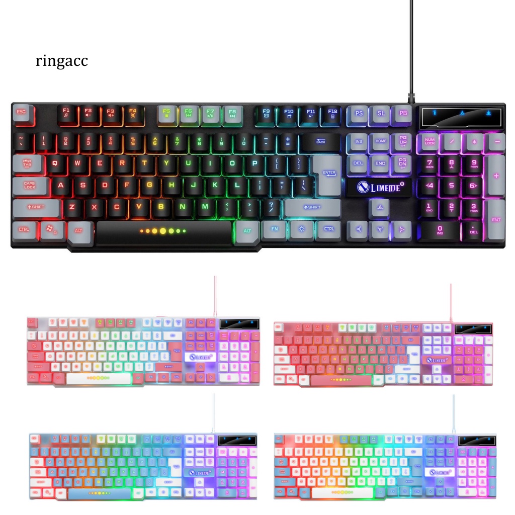 Bàn Phím Cơ RGA Chống Trượt Chống Thấm Nước Có Đèn Led Nhiều Màu Độc Đáo