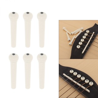 Bộ 6 chốt dây đàn guitar bằng nhựa abs màu đen