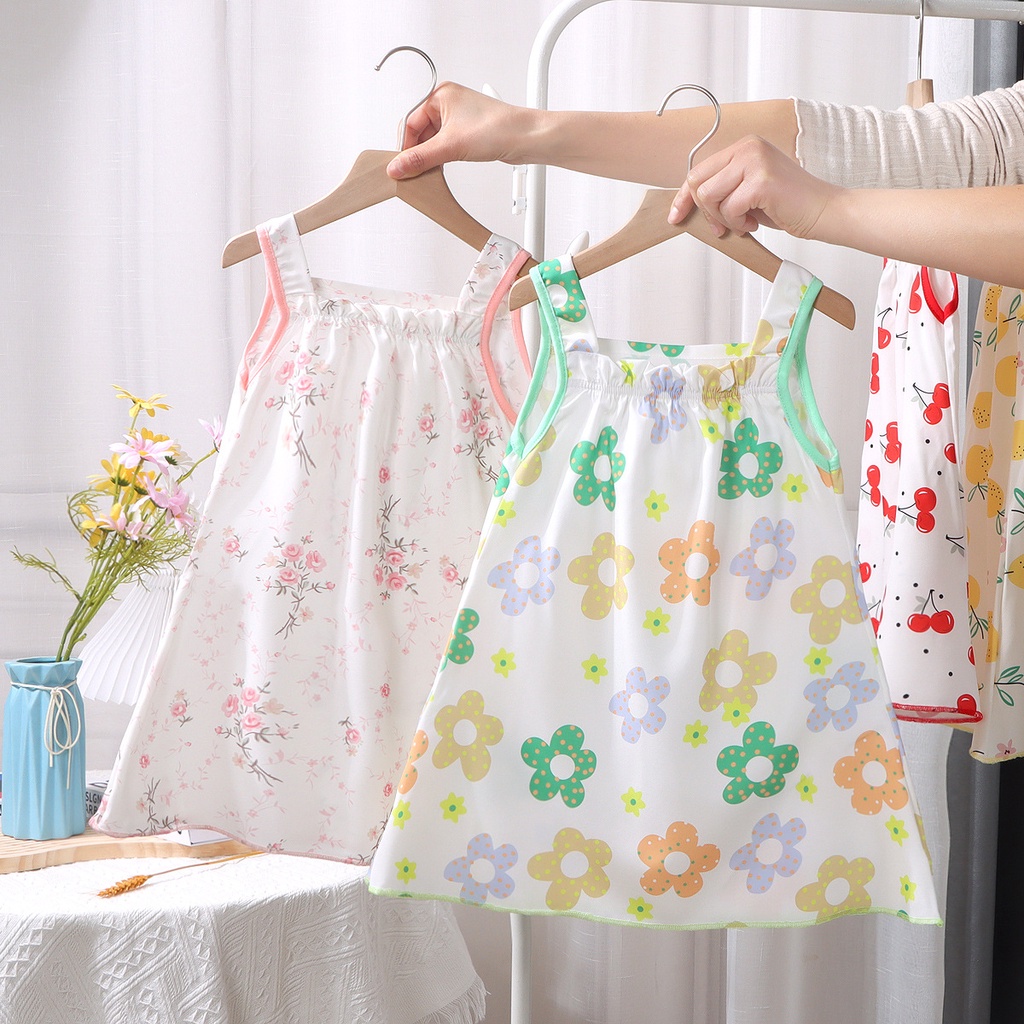 Đầm Ngủ Hai Dây Thời Trang Mùa Hè Dành Cho Bé Gái