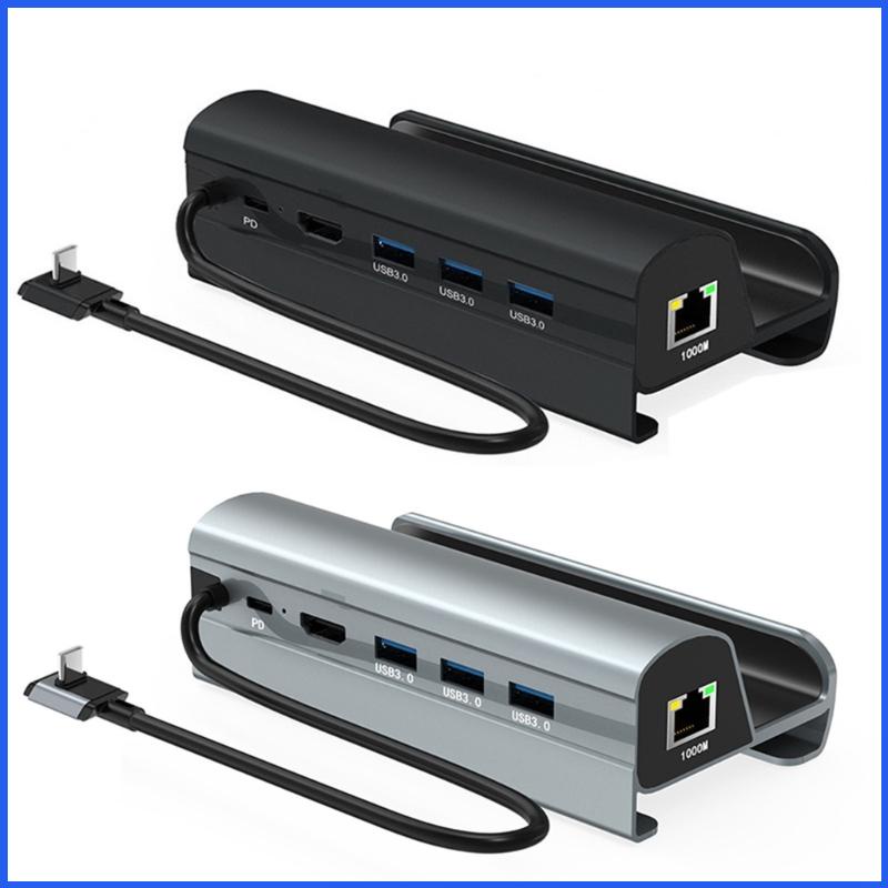 Đế Sạc USB C 6 Trong 1 Chất Liệu Hợp Kim 1000M Lan