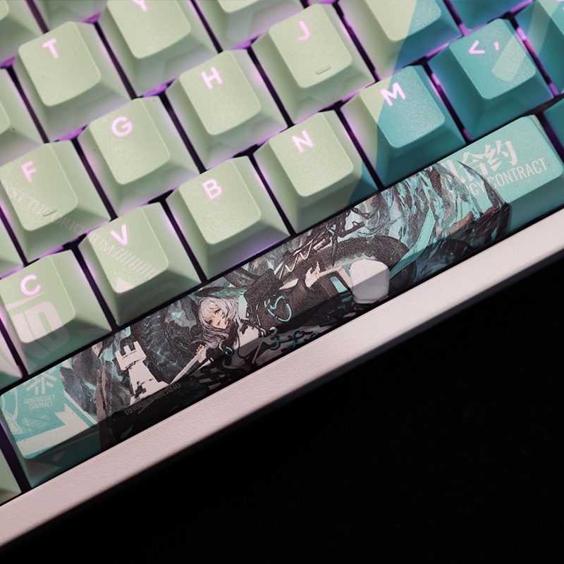 Ho'olheyak Keycaps Cherry Profile Arknights Anime PBT Dye Sub Cơ Keycap