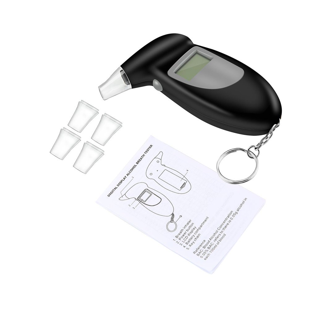 Digital Breath Testeryzer Detector Professional Tester Portable Lcd Display High Accuracy [Q/4]