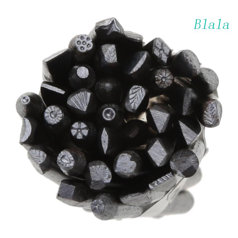 Bộ 36 Con Dấu In Trang Sức Bằng Thép 4mm