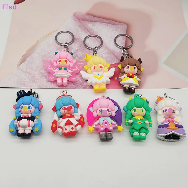 {Ffsd} Móc Khóa Búp Bê Yêu Tinh Bằng PVC Dễ Thương Trang Trí Túi Xách * Bán Chạy