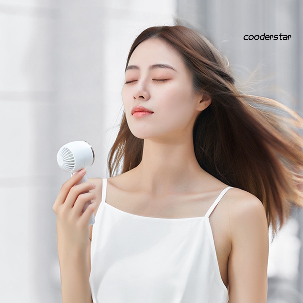 Quạt Mini Cầm Tay 1200mAh Sạc USB Tiếng Ồn Thấp Dễ Mang Theo 3 Tốc Độ Tiết Kiệm Năng Lượng