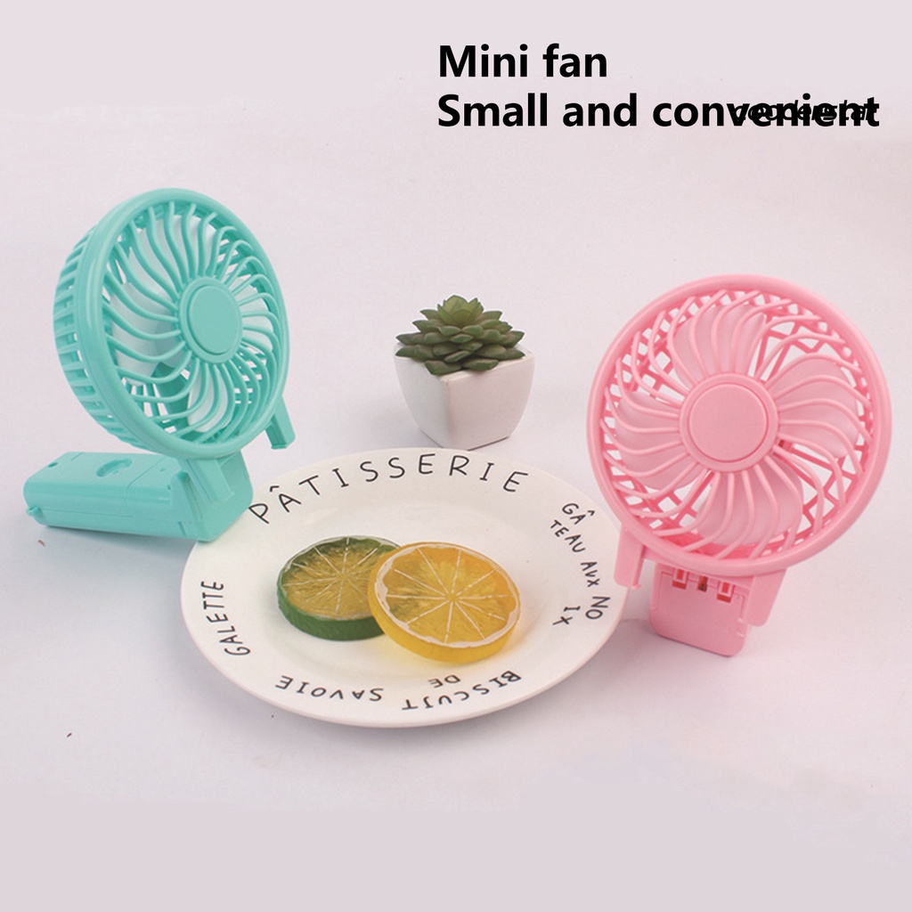 Quạt Làm Mát Cầm Tay 4 Cánh Mềm Mại Tự Nhiên Không Gây Tiếng Ồn Cỡ Nhỏ Tiện Dụng Mang Theo Du Lịch