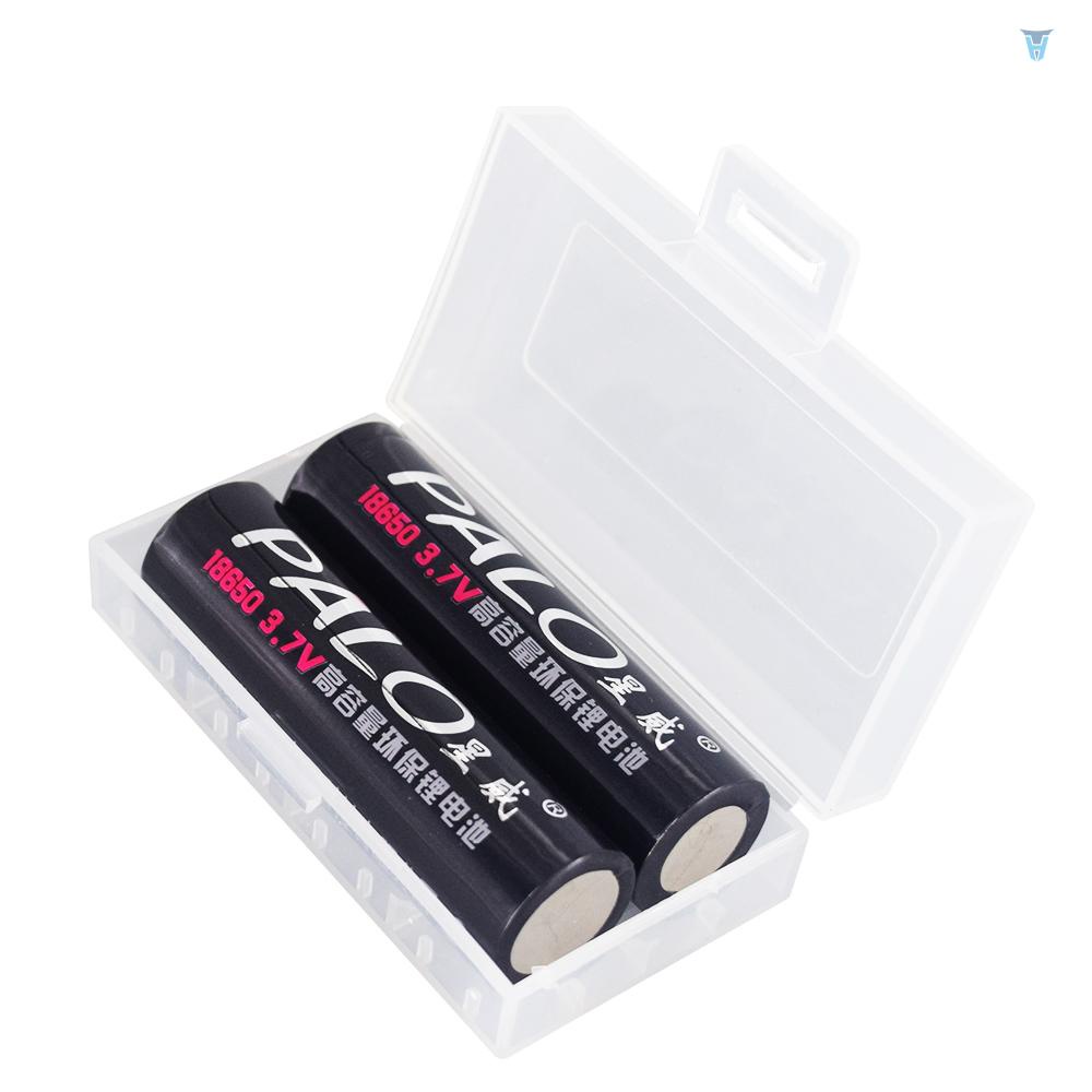 1 Hộp Đựng Pin 18650 2 18650 Bằng Nhựa Trong Suốt Chất Lượng Cao