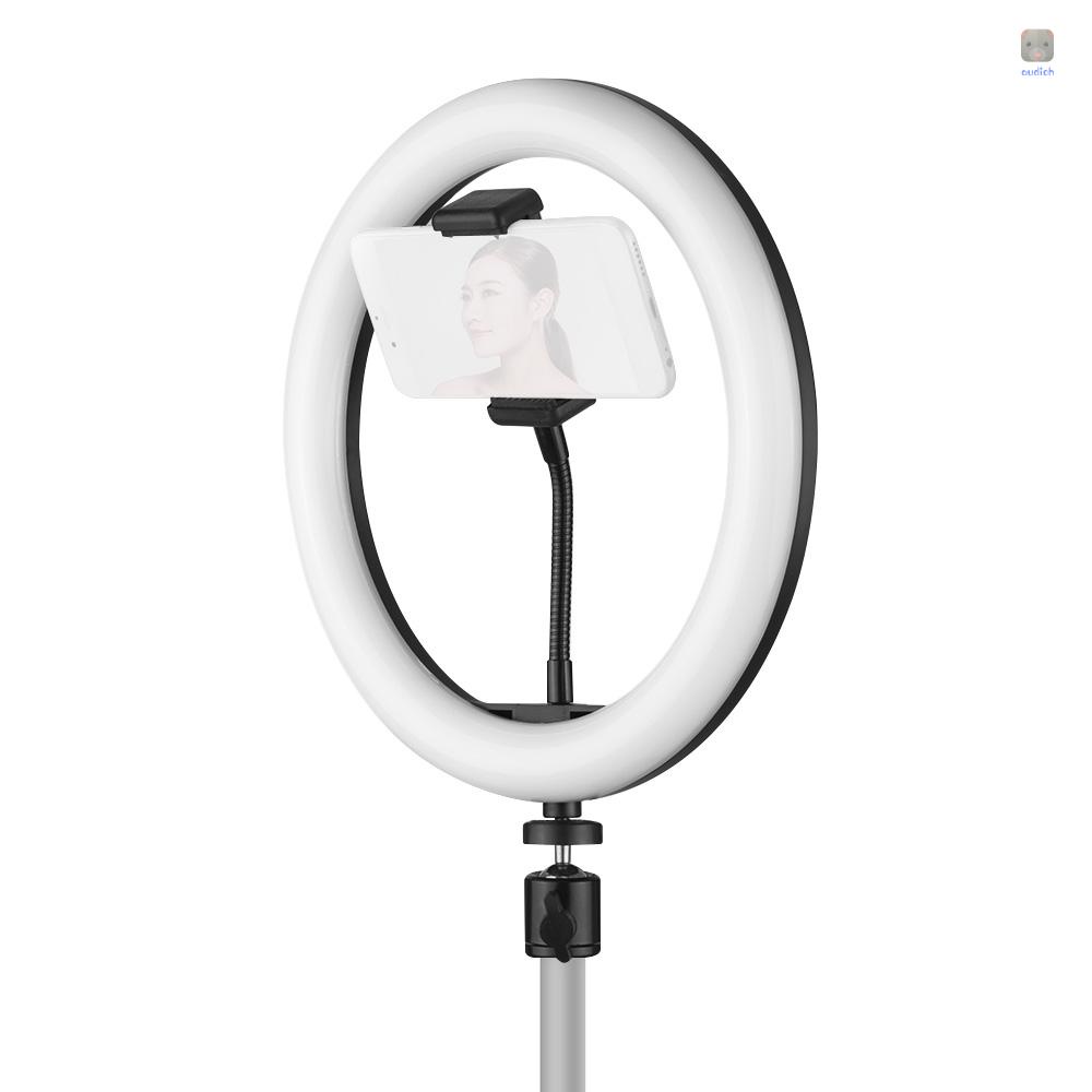 Vòng Đèn LED 10 Inch 3 Chế Độ Điều Chỉnh Được Kèm Giá Đỡ Điện Thoại Tiện Dụng Cho Quay Video YouTube / Trang Điểm