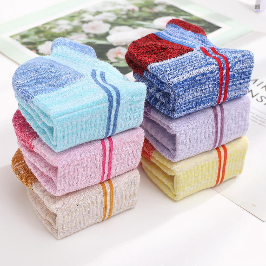 Set 6 Đôi Tất Thể Thao Cổ Thấp Thoáng Khí Chống Trượt Chống Mài Mòn