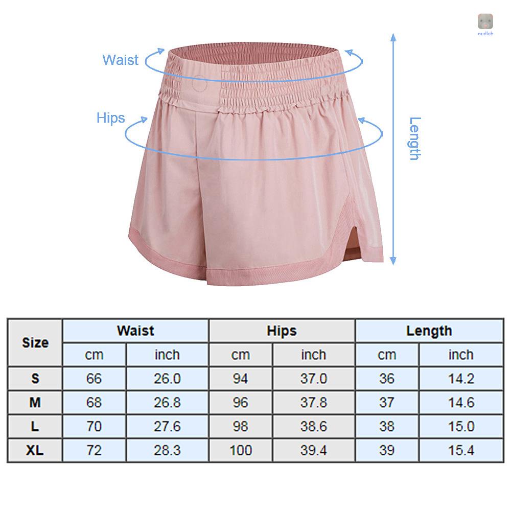 Quần Short Thể Thao 2 Trong 1 Thoáng Khí Mau Khô Cho Nữ