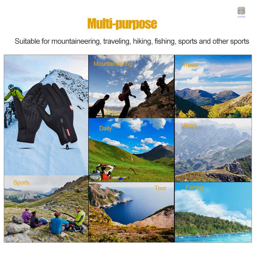 Găng Tay Giữ Ấm Chống Trượt Dùng Được Màn Hình Cảm Ứng Dành Cho Các Hoạt Động Thể Thao Ngoài Trời
