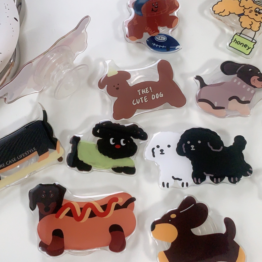 Giá Đỡ Điện Thoại Hình Chú Chó Dachshund  Grip XSP00034