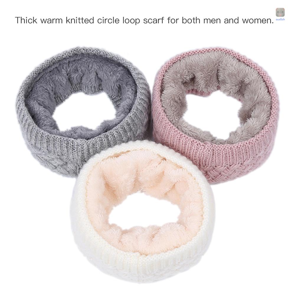 Khăn Choàng Cổ Dệt Kim Dày Dặn Giữ Ấm Mùa Đông Cho Nam Nữ