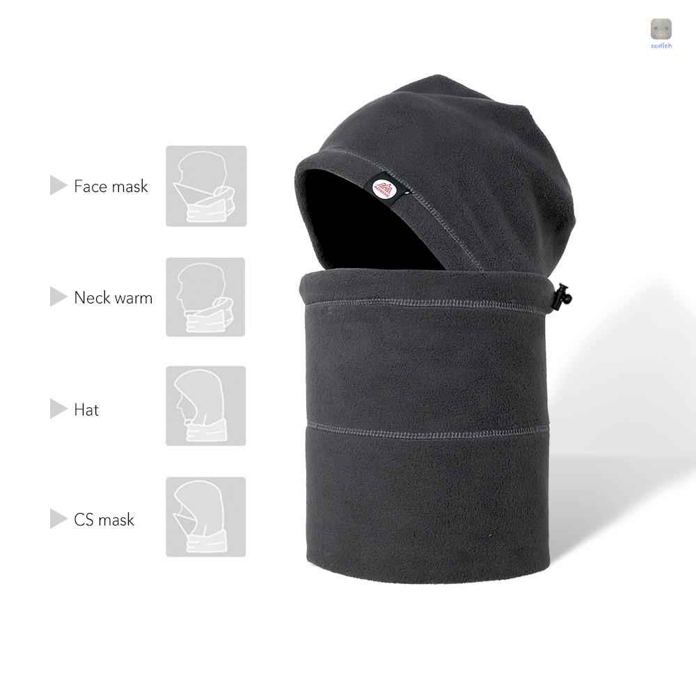 Bộ Mũ Trùm Đầu Và Cổ Bằng Lông Cừu Chống Tĩnh Điện Giữ Ấm Mùa Đông Cho Nam Nữ