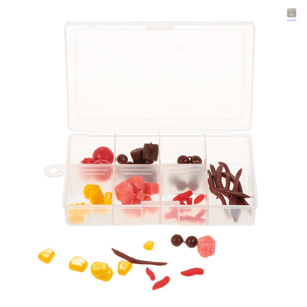 Bộ 73 Mồi Giun Giả Câu Cá Bằng Nhựa Mềm Có Mùi Thơm