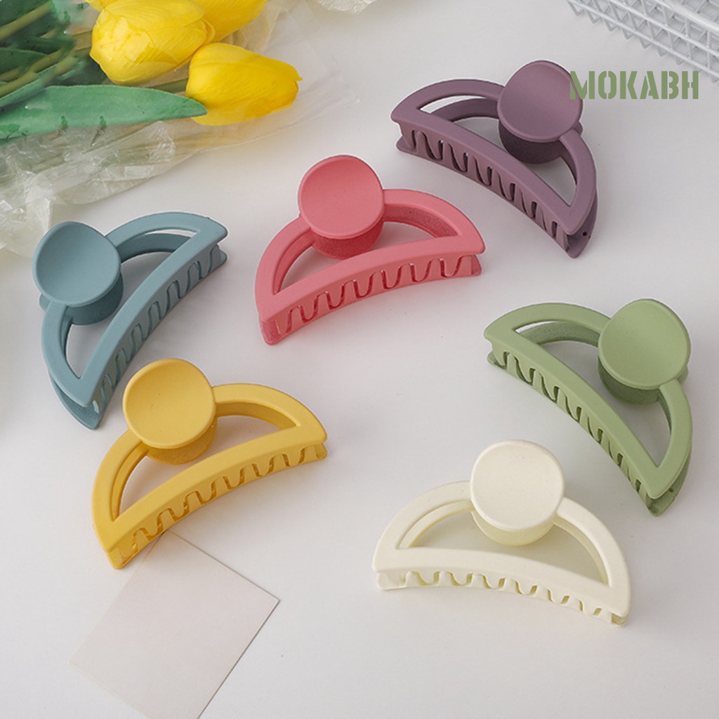 Kẹp Tóc Càng Cua Bằng Acrylic Màu Sắc Ngọt Ngào Thời Trang