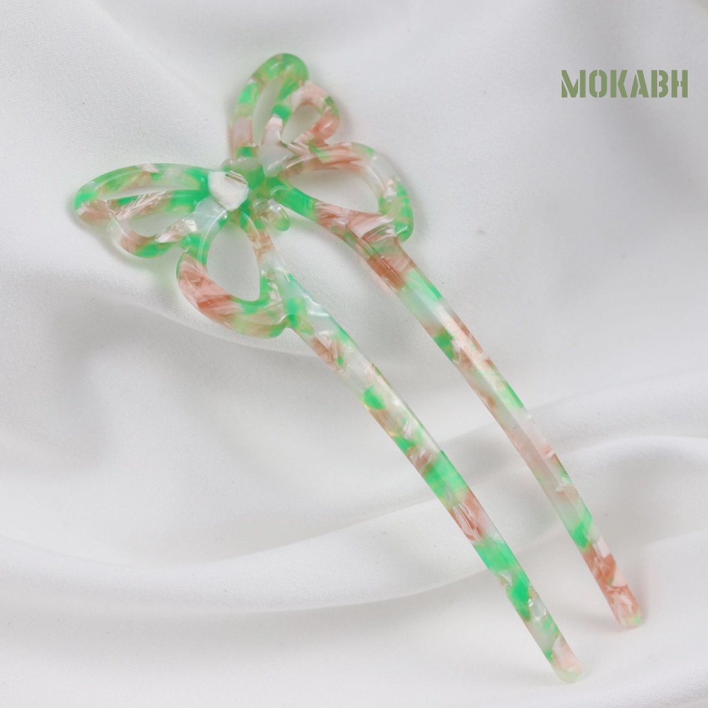 Trâm Cài Tóc Hình Chữ U Màu Sắc Hổ Phách Thanh Lịch Dành Cho Nữ