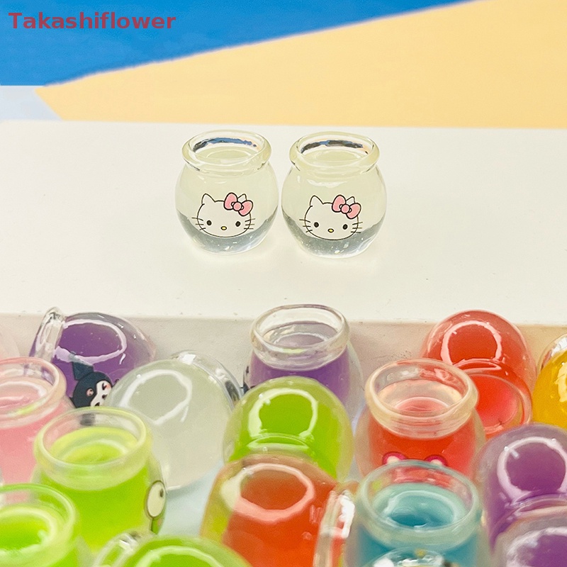 Set 5 Mô Hình Bình Mật Ong Mini Bằng Nhựa Resin Phát Quang Để Bàn Trang Trí Đa Ứng Dụng