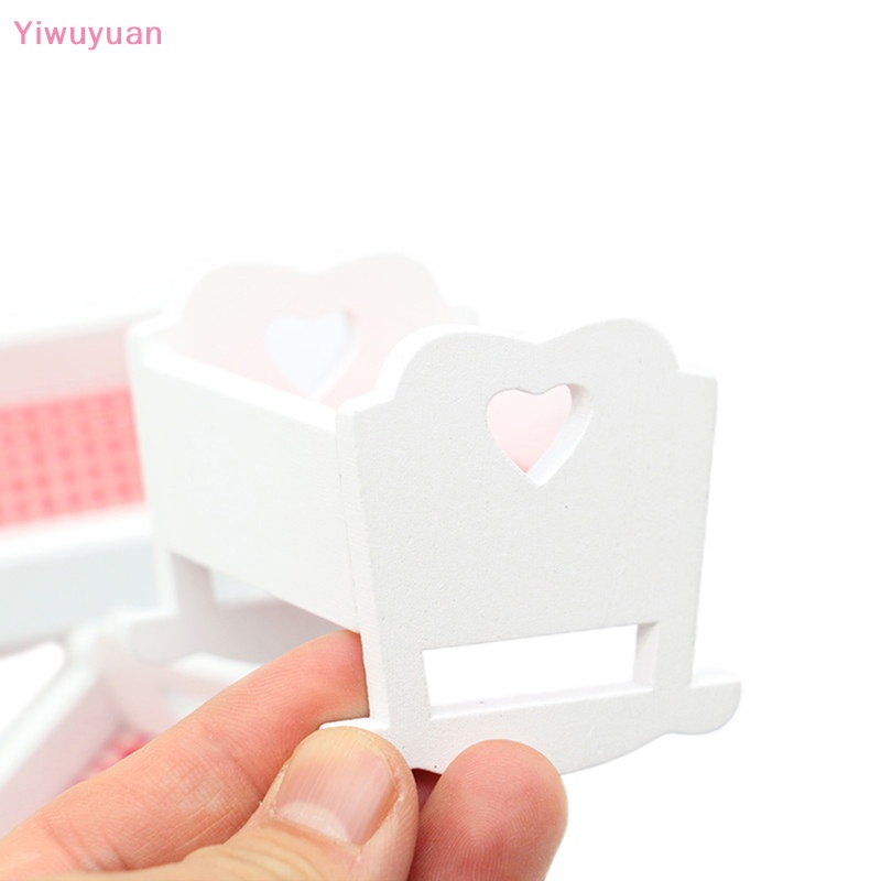 Mô Hình Nôi Em Bé Trang Trí Nhà Búp Bê Tỉ Lệ 1: 12 Mới