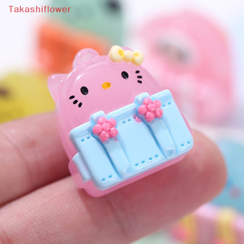 Bộ 5 Phụ Kiện Trang Trí Điện Thoại Hình Ba Lô Sanrios Mini 3D Dễ Thương DIY