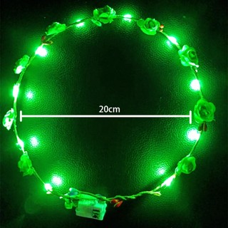 Vòng Hoa Đội Đầu Có Đèn LED Phát Sáng Độc Đáo