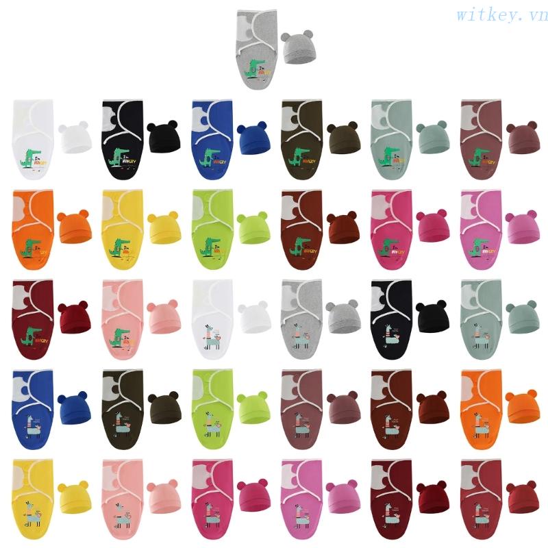 Chăn Quấn Em Bé Hình Tai Gấu Thân Thiện Với Làn Da