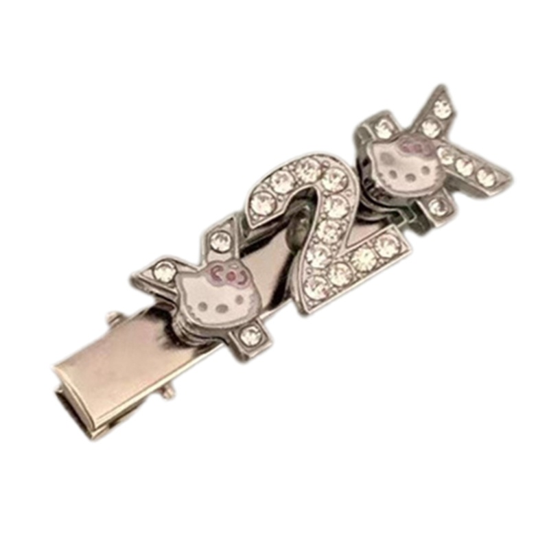 Kẹp Tóc Mỏ Vịt Đính Đá Chữ Y2K Thời Trang Mùa Hè Cho Bạn Gái