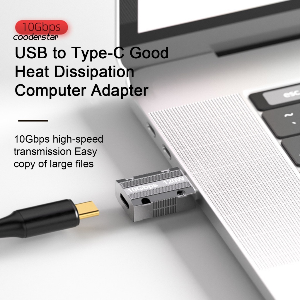 Bộ Chuyển Đổi Phích Cắm Sang Cổng USB Type-C Bằng Hợp Kim Kẽm Tản Nhiệt Tốt Tiện Dụng Cho Máy Tính