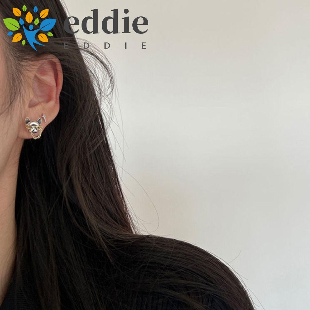Khuyên Tai Hình Chó Bull 26Eddie Bằng Hợp Kim Đồng Dễ Thương Độc Đáo Thời Trang Cho Nữ