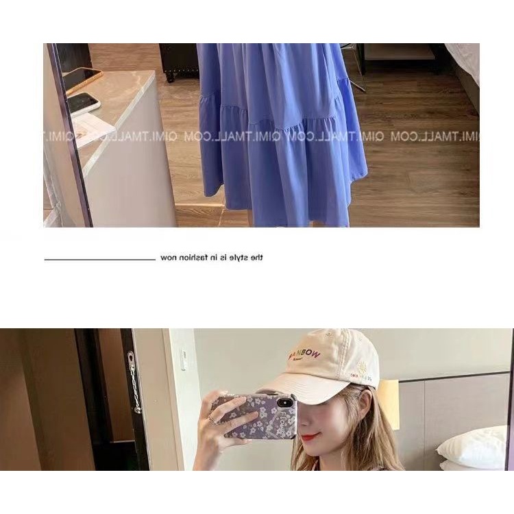 YHTN váy bầu babydoll đầm bầu đẹp bigsize xinh Thời trang dễ thương váy bầu suông