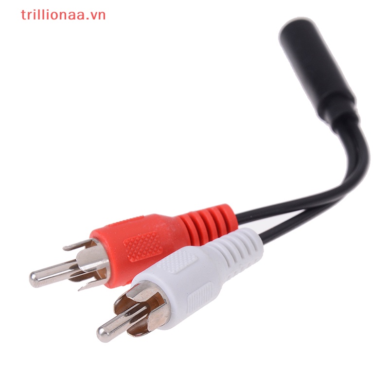 Cáp Chuyển Đổi Âm Thanh Trillionaaa 2 Trong 1 Từ 3.5mm Sang 2rca Vn VN VN