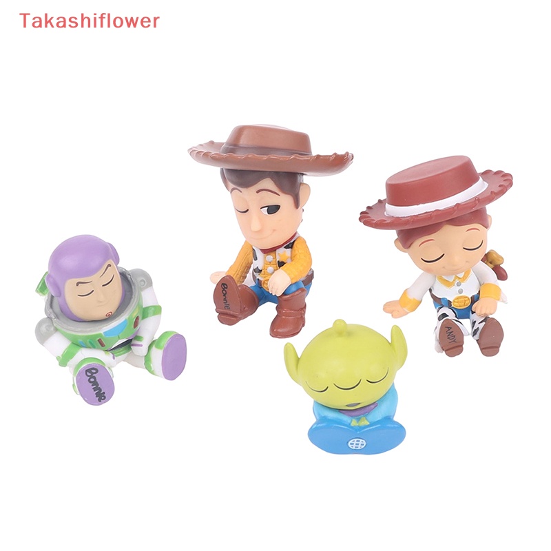 DISNEY Set 4 Mô Hình Nhân Vật Trong Phim Hoạt Hình Toy Story