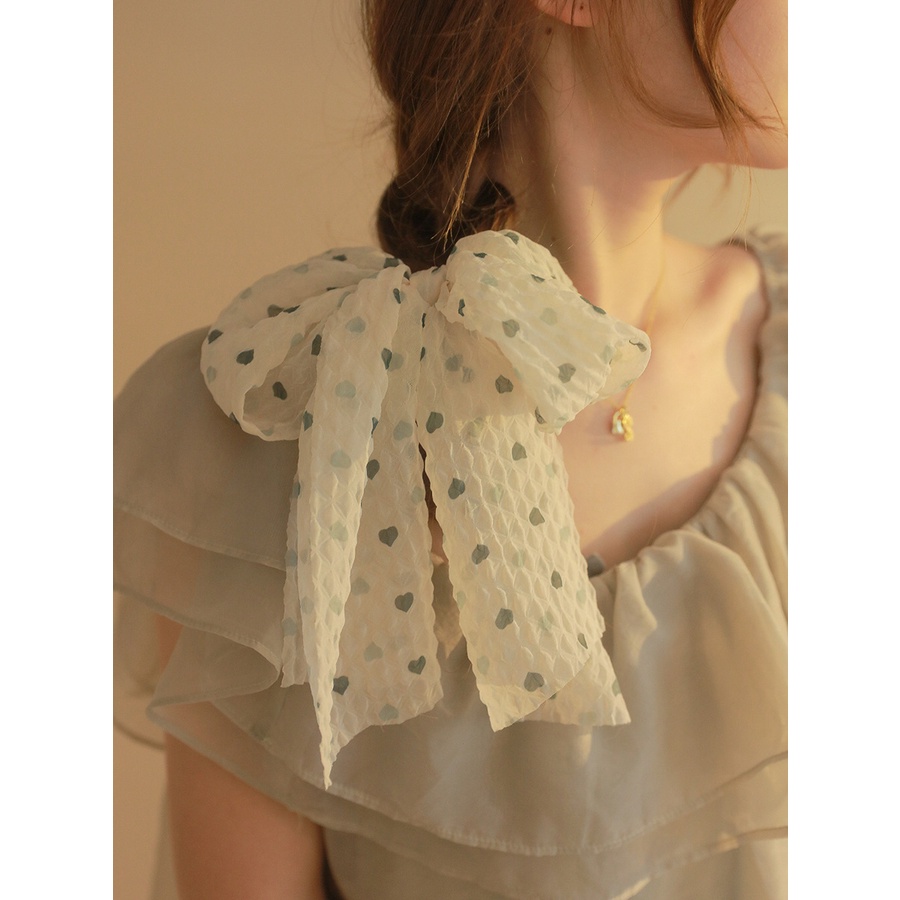 Dây Buộc Tóc Cao Su Đính Nơ Mẫu Mới 2023 Thời Trang Xuân Hè Cho Nữ