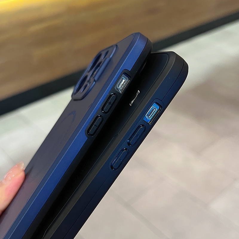 Bao Da Điện Thoại PC Mặt Nhám Từ Tính Có Giá Đỡ Cho iPhone 14 Plus 13 12 11 Pro Max XS