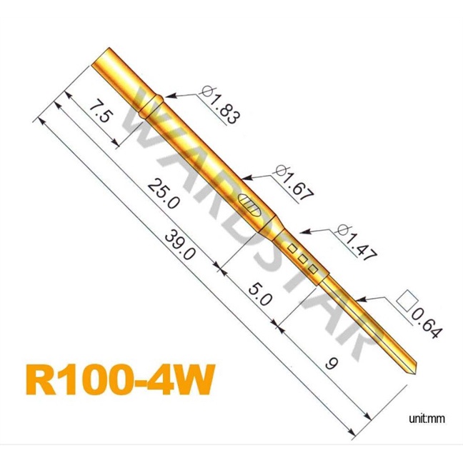 Vỏ kim test mạch P100 ( R100-4W) (Cái)