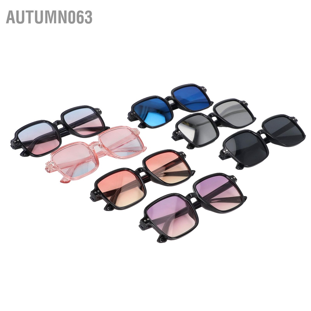 Autumn063 7 Chiếc Kính Mát Trẻ Em Chống Nắng Cá Tính Khung Vuông Nhiều Màu Sắc Cho Ngoài Trời