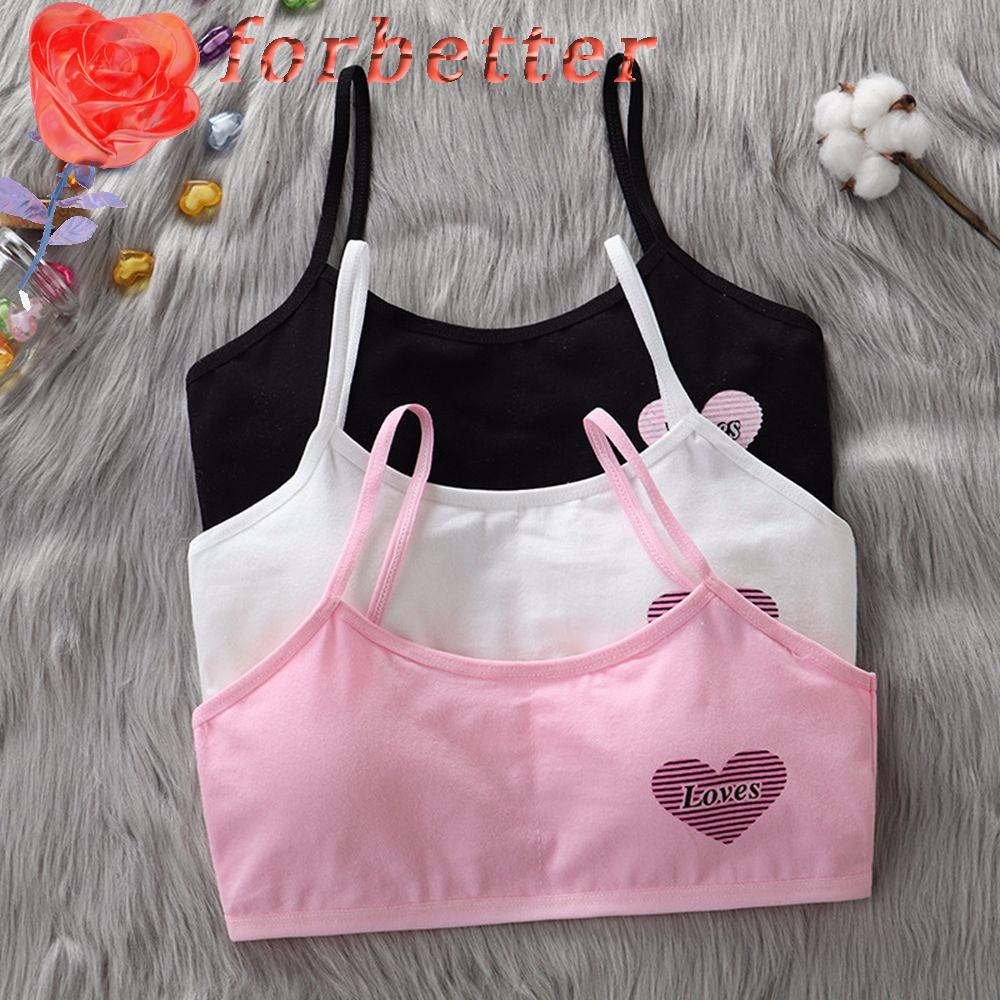 Áo Lót Hai Dây Mỏng Thoáng Khí Hình Trái Tim Cho Nữ Sinh
