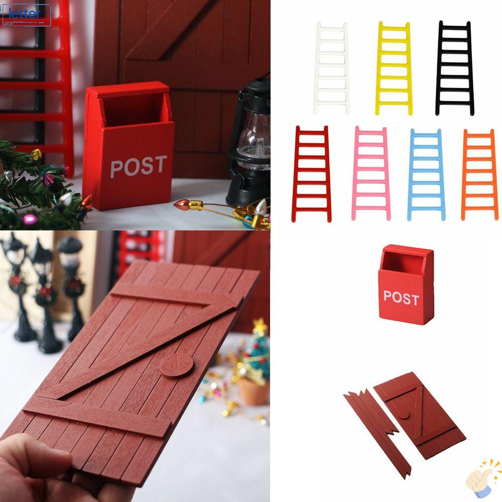 Mô Hình Thang Gỗ Trang Trí Nhà Búp Bê 1: 12 1: 6