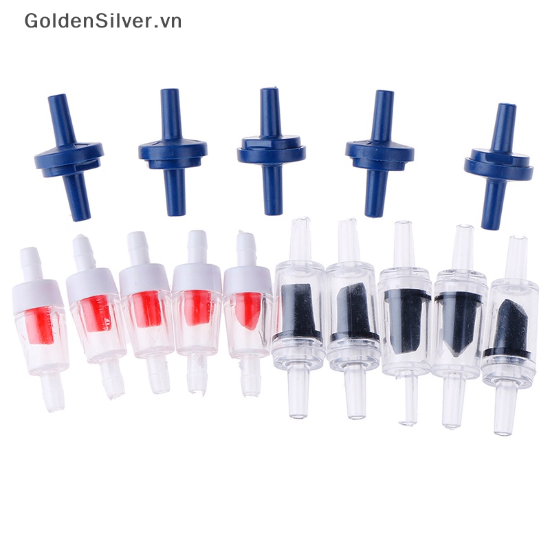 Set 5 Van Kiểm Tra CO2 Không Tiếp Xúc Màu Vàng Bạc Dành Cho Bể Cá