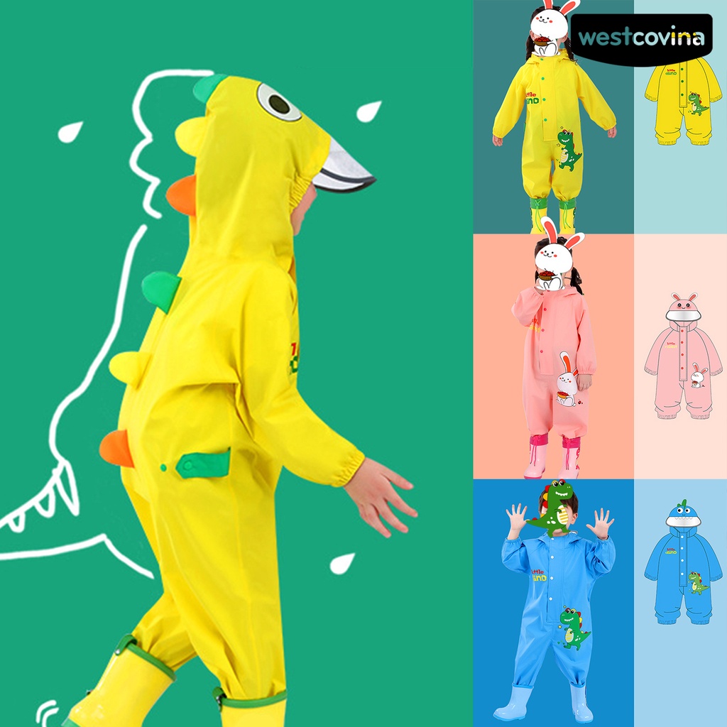 [COD]☁Áo Mưa Họa Tiết Hoạt Hình Thân Thiện Với Làn Da Dành Cho Trẻ Em