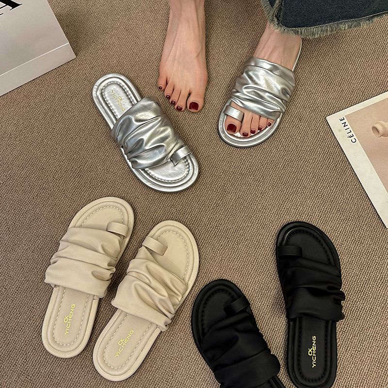 [F &amp; X] Dép Xỏ Ngón Đế Bằng Cao Cấp Phong Cách Pháp Thời Trang Mùa Hè 2023 Mới Cho Nữ