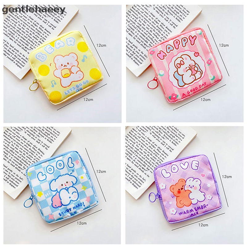 Túi Đựng Khăn Giấy / Đồ Trang Điểm Mini Họa Tiết Hoạt Hình Mang Đi Du Lịch Tiện Lợi