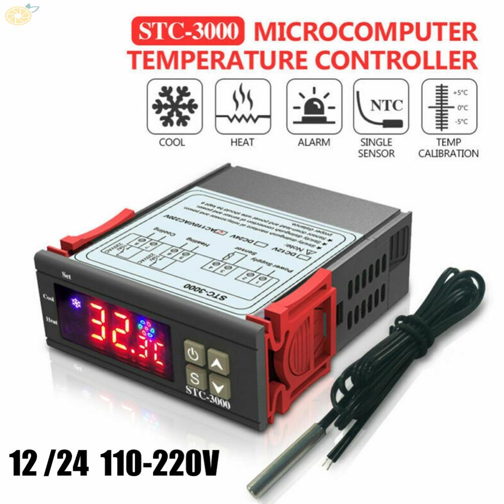 【VARSTR】Temperature Controller 1 Meter 1pcs Accessories DC 12V/24V/110-220V Digital