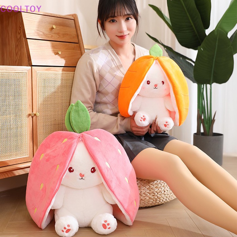 Thú Nhồi Bông Hình Thỏ Tai Dài Mềm Mại Đáng Yêu