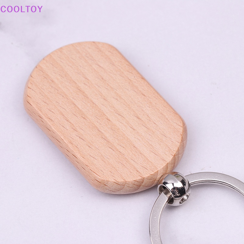 Set 2 Móc Khóa Thẻ ID DIY Bằng Gỗ Cá Nhân DIY