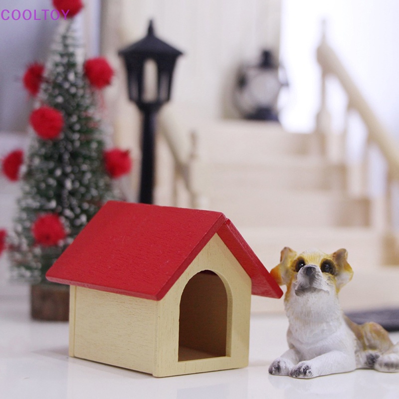 Cooltoy Đồ Chơi Mô Hình Nhà Búp Bê Kennel Mini Hình Chú Chó Trưng Bày Trang Trí Làm Quà Tặng