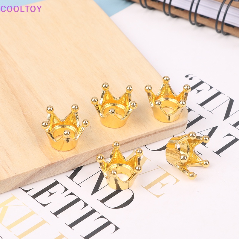 Set 5 Vương Miện Kim Loại Mini Trang Trí Nhà Búp Bê