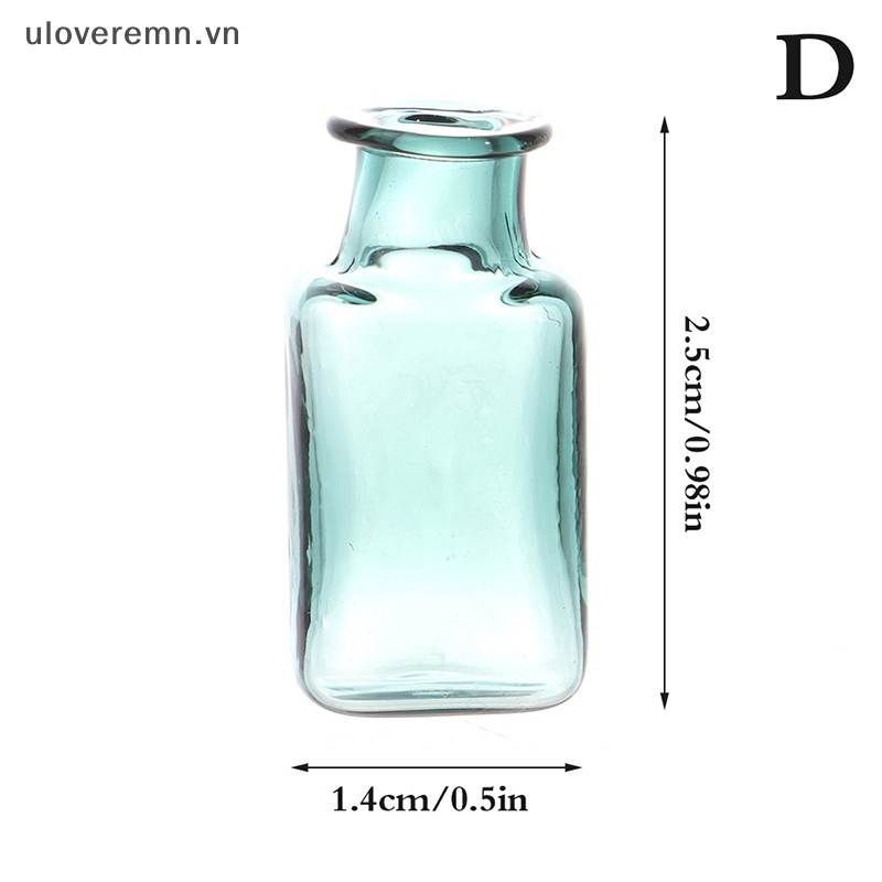 1 Bình Hoa Thủy Tinh Mini Tỉ Lệ 1: 12 Trang Trí Nhà Búp Bê