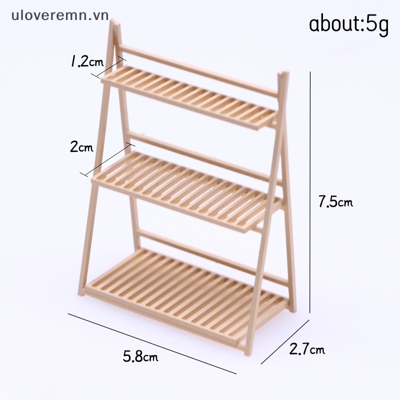 Uloveremn Bộ Chậu Hoa Mini Bằng Nhựa Cho Nhà Búp Bê Cấp Độ