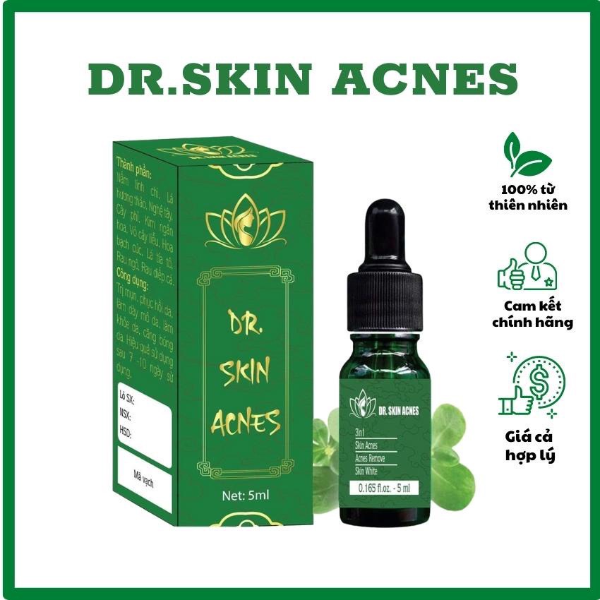 Serum dr.skin acnes 5ml dương trắng